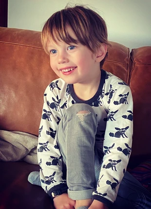 Leuke t-shirt lange mouwen, marque: Mini Cirkus, état: Bon état, taille: 4 ans / 104 cm, 6,00 €, 7,00 € Protection acheteurs incluse