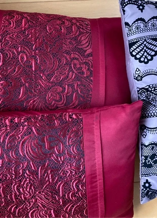 3  boudoir cushions with cushion covers, condition: Good, size: Other, £5.00, £5.95 includes Buyer Protection
