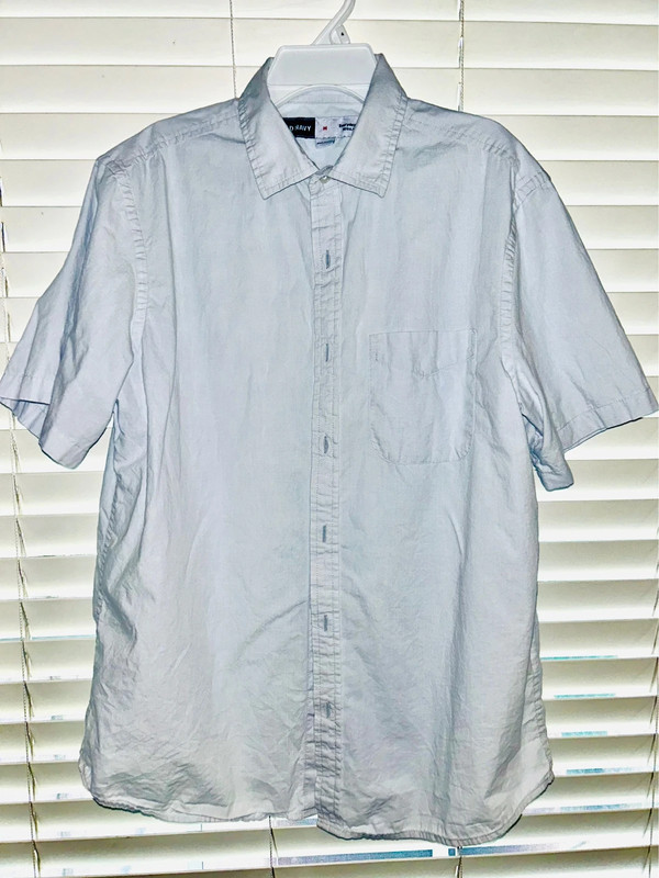 Old Navy Blue Button Up 1