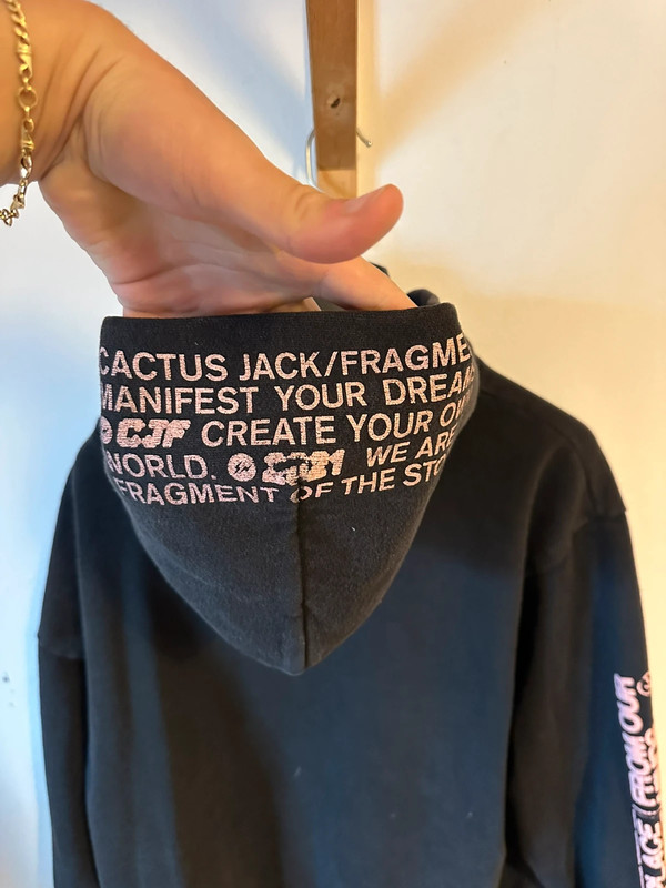 Travis Scott Cactus Jack For Fragment Sunrise Zip Up Hoodie Black | Vinted