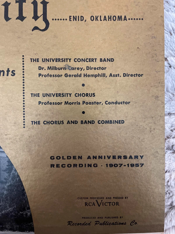 Rare Phillips University Concert Band & Chorus 1957 R89 2