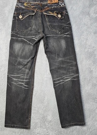 Jean Big Train Osaka Japan denim style Y2k JNCO brodé coupe large noir, taille S, brand: Vintage Dressing, condition: Very good, size: S, €34.00, €36.40 includes Buyer Protection
