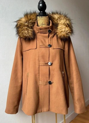 Manteau à capuche marron Zara très bon état taille XL/42, marke: Zara, zustand: Sehr gut, größe: XL / 42 / 14, 34,00 €, 36,40 € inklusive Vinted-Käuferschutz