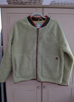 Pastel lime green bomber fleece jacket, brand: Brakeburn, condition: Very good, size: XXL / 16, £25.00, £26.95 includes Buyer Protection