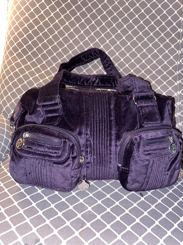 kipling velvet bag