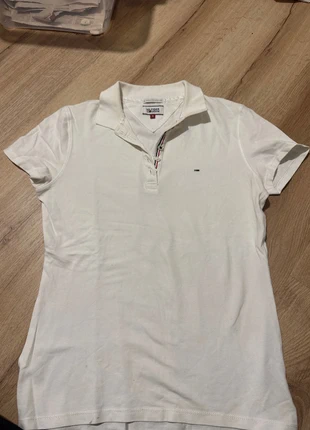 Polo blanco de Hilfiger Denim, merk: Hilfiger Denim, staat: Goed, maat: S / 36 / 8, € 14,00, € 15,40 inclusief Kopersbescherming