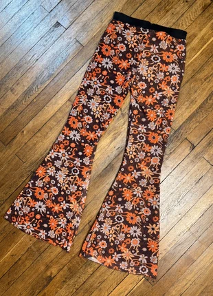 90s Y2k Pantalon flare vintage à imprimé fleuri 70s, brand: Vintage Dressing, condition: Good, size: XS / 34 / 6, €10.00, €11.20 includes Buyer Protection