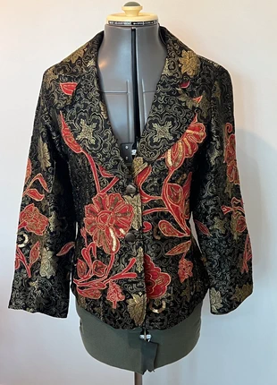 Indigo Moon embroidered and metallic jacket, size XS fits uk8-10, brand: Indigo Moon, condition: Very good, size: S / UK 8-10, £26.00, £28.00 includes Buyer Protection