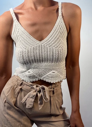 Top in maglia , marke: H&M, zustand: Neu, mit Etikett, größe: XS / 34 / 6, 9,00 €, 10,15 € inklusive Vinted-Käuferschutz