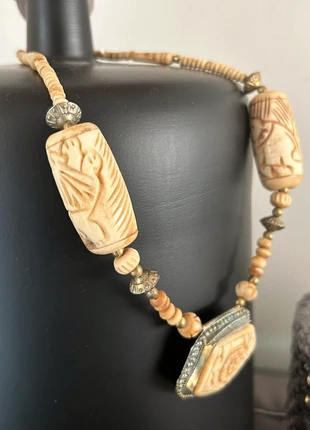 Joli collier ethnique vintage perles artisanales , marque: Vintage, état: Bon état, 18,50 €, 20,13 € Protection acheteurs incluse