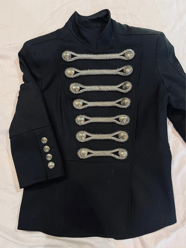 Exclusive Veste militaire Pierre balmain taille 36 Noir 1