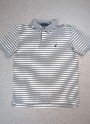 Polo Nautica Performance Deck Shirt | Rayé gris blanc | Logo voilier brodé | L Homme, marque: Nautica, état: Très bon état, taille: L, 13,00 €, 14,35 € Protection acheteurs (Pro) incluse