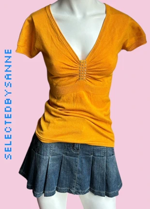 Mustard yellow y2k style babydoll top, marca: Vintage Dressing, estado: Muy bueno, tamaño: S / 36 / 8, 21,99 €, 23,79 € Protección al comprador incluida