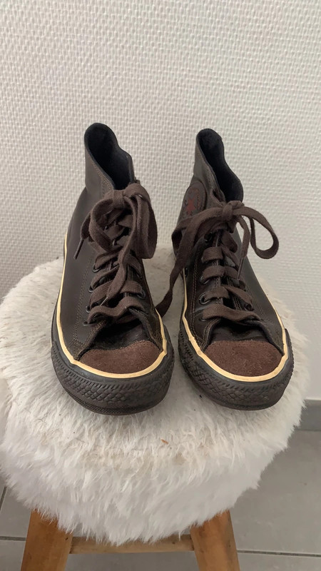 Converse All Star cuir marron Taille 37 Vinted
