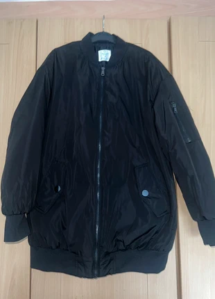 Oversized Black Bomber Jacket, brand: Primark, condition: Very good, size: S / 36 / 8, €8.00, €9.10 includes Buyer Protection