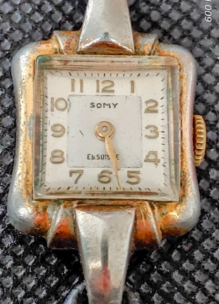 Montre suisse 🇨🇭 art deco somy annee 50, marque: somy, état: Satisfaisant, taille: Jusqu'à 30 mm, 12,90 €, 14,25 € Protection acheteurs (Pro) incluse