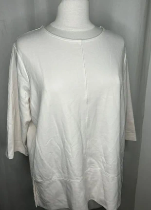 Pull Col Rond Blanc Manches Trois Quarts - Marque Gabriella K - Taille 42 XL / 44 XXL, brand: Gabriella K., condition: Very good, size: XXL / 44 / 16, €16.00, €17.50 includes Buyer Protection Pro