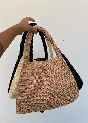 Bolso de hombro dorado a crochet hecho a mano, marque: enredadabrand, état: Neuf avec étiquette, 25,00 €, 26,95 € Protection acheteurs incluse