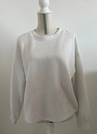 Pull blanc côtelé Shein – Taille S – look minimaliste & cocooning, brand: Shein, condizioni: Ottime, taglia: S / IT 40 / EU 36, €5.00, €5.95 include la Protezione acquisti