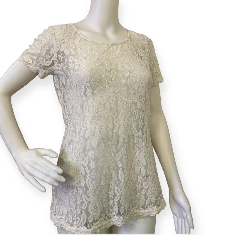 Ivory Lace Top 3