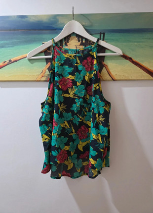 Blusa sin mangas floral - Talla aprox L/XL, marque: Local, état: Très bon état, taille: L / 40 / 12, 8,00 €, 9,10 € Protection acheteurs incluse