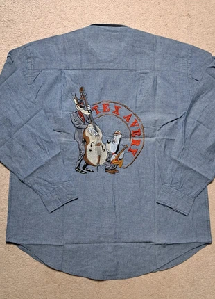 Chemise Tex Avery L 1995 Collector Rare Vintage Retro Old Money Habillé, marca: Tex Avery, estado: Muito bom, tamanho: L, €90.00, €95.20 inclui Proteção do Comprador Pro