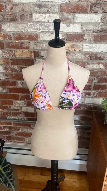 Mossimo Floral String Bikini Top Size S 1