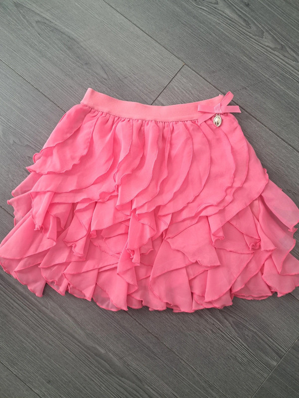 Jupe fille rose fushia a frou frou Taille 4 ans 104 cm Artigli Girls Neuf