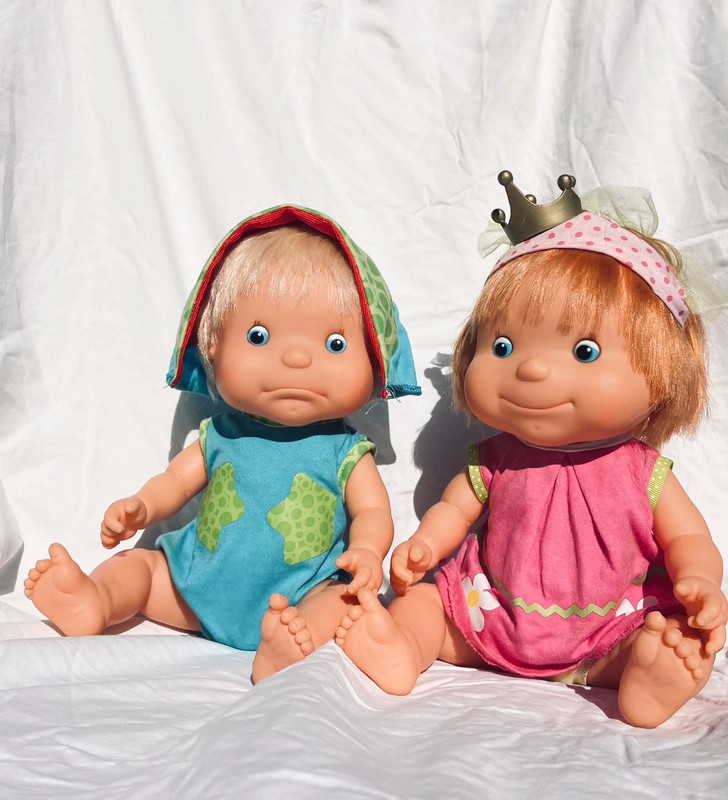 Pareja de munecos cabezones Vinted