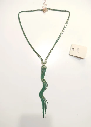 Lovisa Green x Gold Waterfall Chain Y-Shape Necklace, brand: Lovisa, condition: New without tags, £6.50, £7.53 includes Buyer Protection