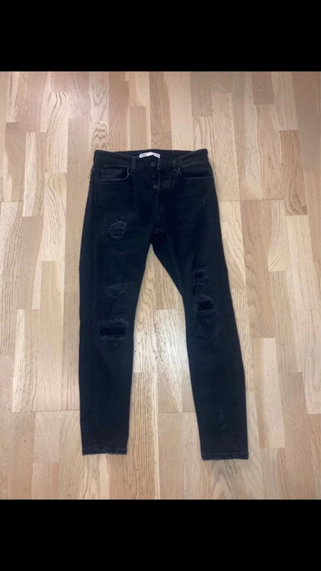 Jeans noir a trous Zara homme Vinted