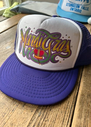 Vintage Mardi Gras trucker cap, brand: nissin cap, condition: Good, size: One size, £4.00, £4.90 includes Buyer Protection