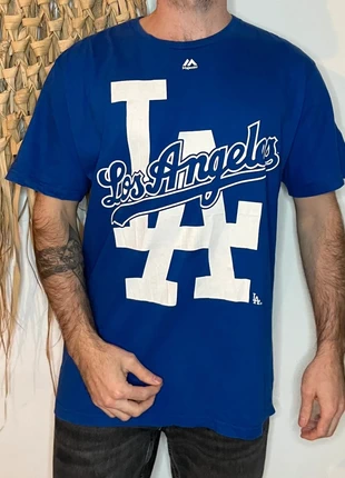 T-Shirt MLB Majestic Los Angeles Dodgers Bleu Taille XL, marca: Majestic, estado: Muy bueno, tamaño: XL, 25,00 €, 26,95 € Protección al comprador incluida