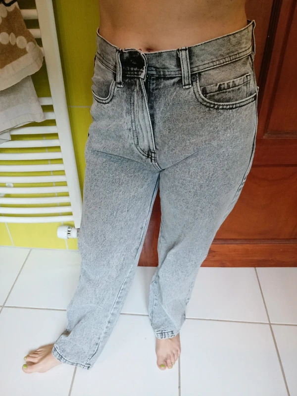 Jeans femme gris Baggy FSBN - photo numéro 6