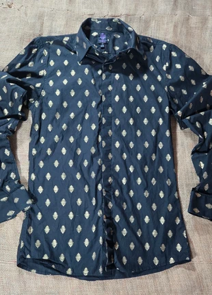 Twisted Tailor Gorgeous Black & Gold Statement Shirt - Slim Fit S, brand: Twisted tailor, condition: Very good, size: S, £15.00, £16.45 includes Buyer Protection