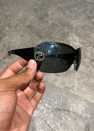 Lunette y2k emo punk designer luxe 2000s Gucci masque noir monogram, marque: Gucci, état: Très bon état, 70,00 €, 74,20 € Protection acheteurs incluse
