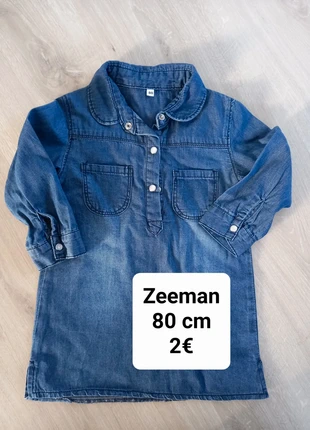 Chemise robe zeeman , brand: Zeeman, condizioni: Ottime, taglia: 12-18 mesi / 80 cm, €2.00, €2.80 include la Protezione acquisti