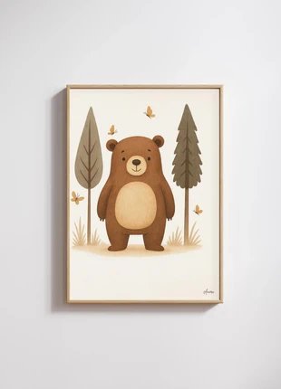 Poster: happy bear, merk: amera, staat: Nieuw met prijskaartje, € 6,50, € 7,53 inclusief Kopersbescherming Pro