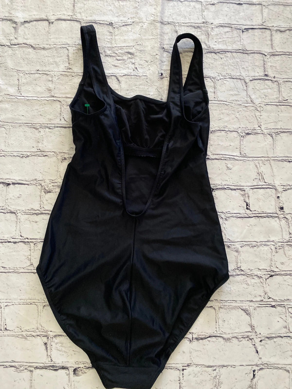 Anita Classix Black w White Stitching One Piece Swimsuit Size 8 2