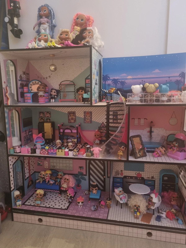 Maison complète poupées lol