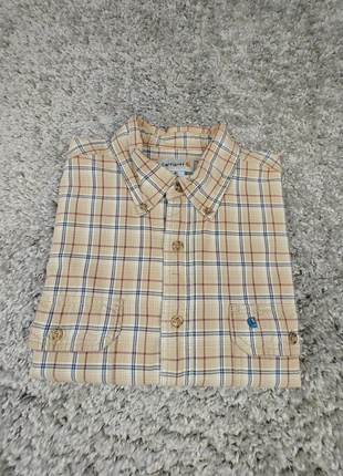 Carhartt chemise à carreaux beige bleu | manches courtes | XL Tall | vintage 2011 | homme, marca: Carhartt, estado: Muy bueno, tamaño: XL, 24,90 €, 26,85 € Protección al comprador incluida