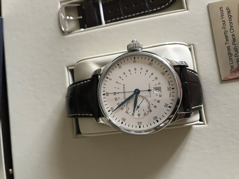 Longines 24h Single Push Piece Chronograph