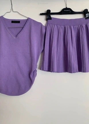 Ensemble top & jupe plissée violet lavande - Taille S, brand: Vintage Dressing, condition: New without tags, size: S / 36 / 8, €13.50, €14.88 includes Buyer Protection