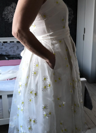 Collectif white bridal prom dress size 10 Vinted