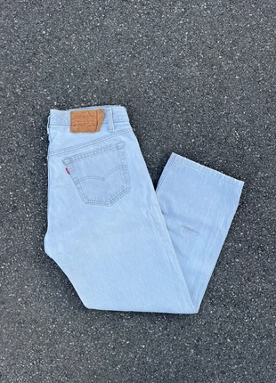 Jean Levi’s 501 made in usa 1985 gris clair/blanc coupe droite patiné vintage - Taille 36x30, marke: Levi's, zustand: Sehr gut, größe: W36 | DE 52, 59,00 €, 62,65 € beinhaltet Vinted-Käuferschutz Pro