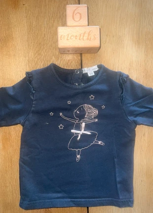 TEE shirt à manche longue danseuse 6 mois, marke: Mes Petits Cailloux, zustand: Gut, größe: 6-9 Monate / 68, 2,00 €, 2,80 € inklusive Vinted-Käuferschutz