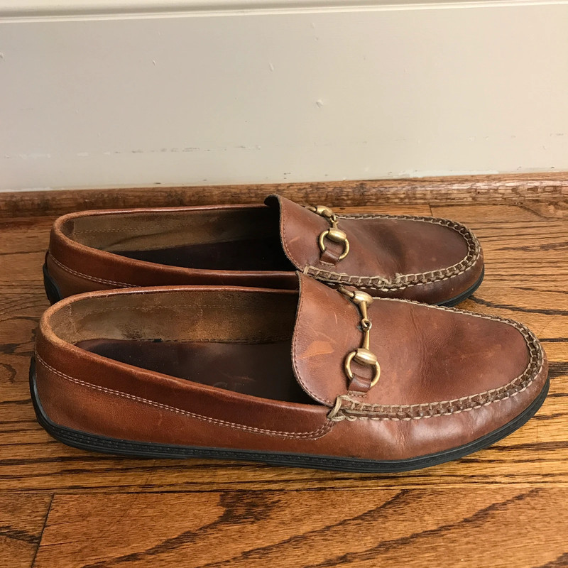 Vintage Mens Gucci driving loafers 1