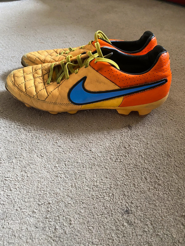 Nike orange and purple tempo football boots size UK 8 Vinted