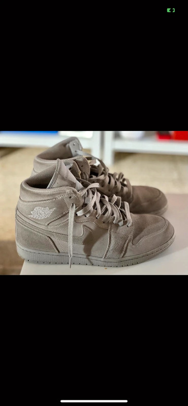 Air jordan 1 wolf clearance grey suede