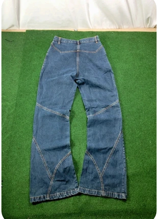 Jeans y2k vintage style recousue bootcut 90s femme taille 34, marque: y2k, état: Neuf sans étiquette, taille: XS / 34 / 6, 31,00 €, 33,25 € Protection acheteurs (Pro) incluse